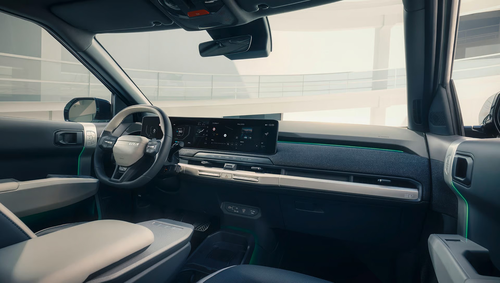 Kia EV3 sisätilat – täyssähköinen crossover