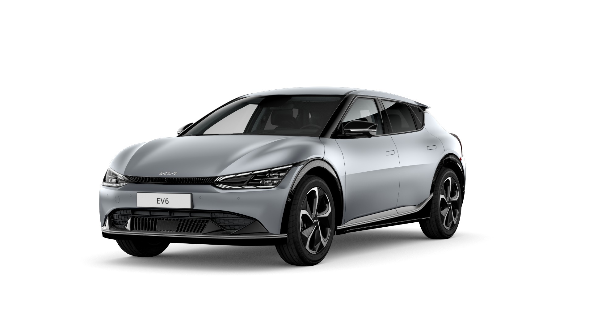 Kia EV6 urheilullinen sähköauto etuviistosta kuvattuna